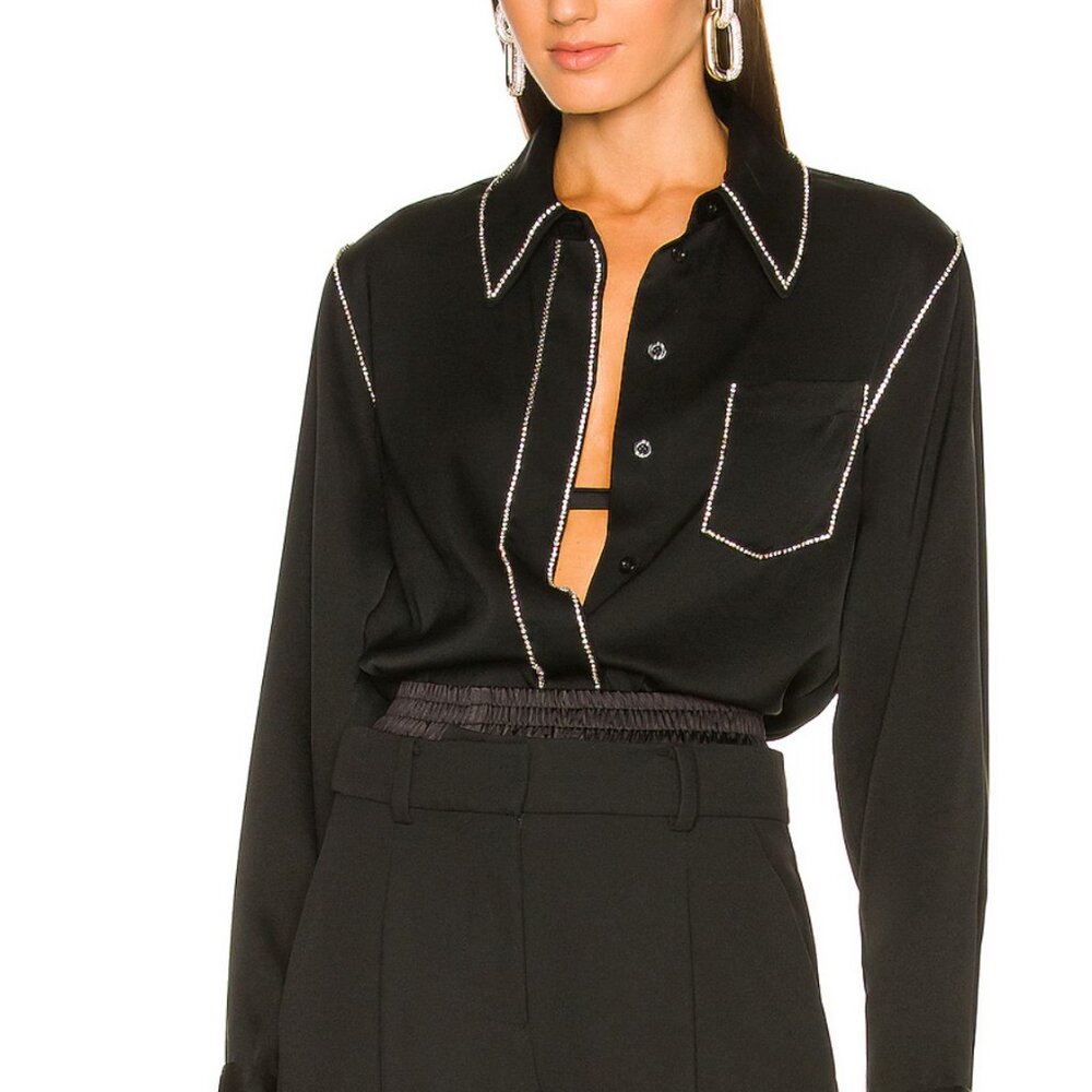 Revolve L'Academie Floyd Blouse in Black, worn once, excellent condition